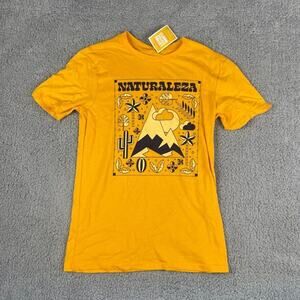 Latino Heritage Month Women's Small Yellow Naturaleza Short Sleeve Shirt